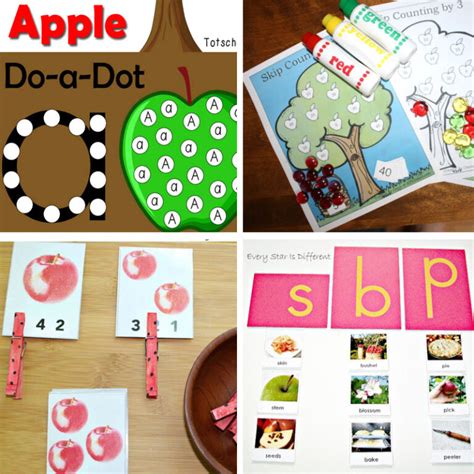 50 Fun Apple Activities For Preschoolers Kindergarten