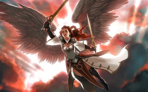 Angel Warrior Of The Game Magic The Gathering Wallpapers And Images