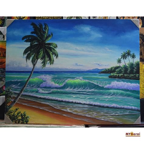 50 lukisan pemandangan alam gunung laut dan pantai indah sebuah gambar lukisan pemandangan di suatu pantai yang sangat indah. 34++ Foto Lukisan Pemandangan Pantai - Rudi Gambar