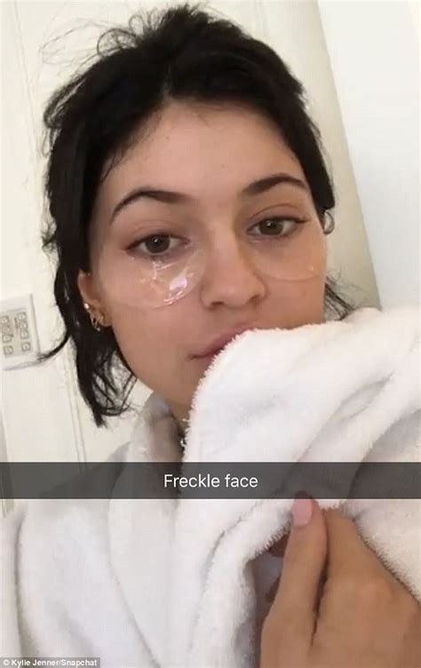 Kylie Jenner Uses An Under Eye Mask And Flaunts Her Toned Midriff