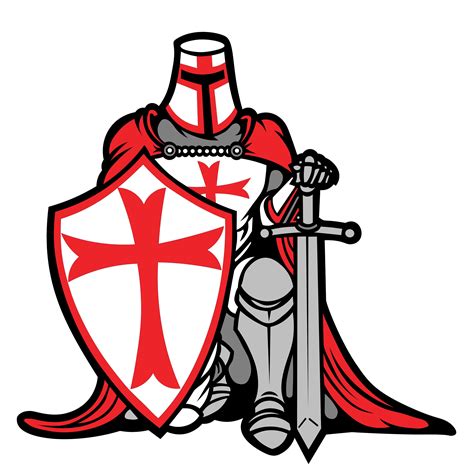 Knight Templar Or Crusader Silhouette And Cricut Cut Files Etsy