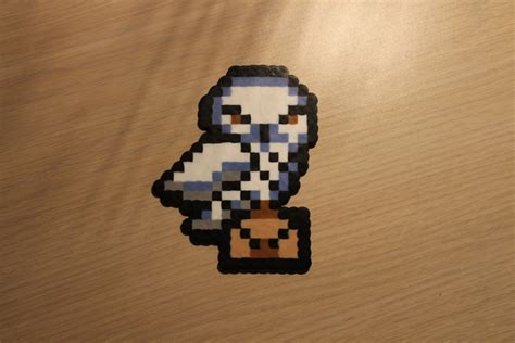 Hedwig Pixel Art Bead Sprite From The Harry Potter Series Etsy Uk