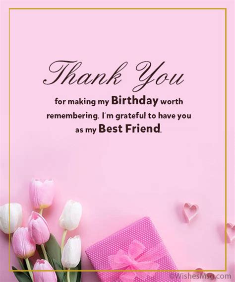 Birthday Thank You Quotes For Family And Friends
