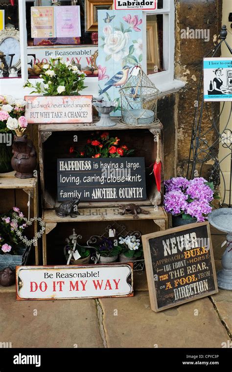 Chipping Campden Shop Front Stock Photo Alamy