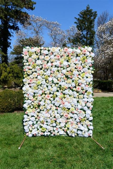 Something Chic Floral Dsm Decorative Flower Wall For Outdoor Ceremony