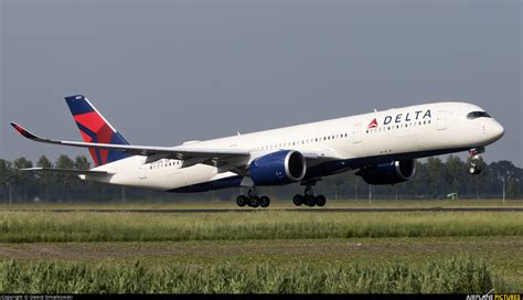 N503dn Delta Air Lines Airbus A350 900 At Amsterdam Schiphol