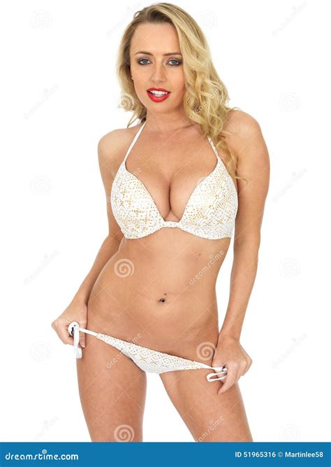 Jeune Pin Up Model Wearing Sexy Un Bikini Photo Stock Image Du