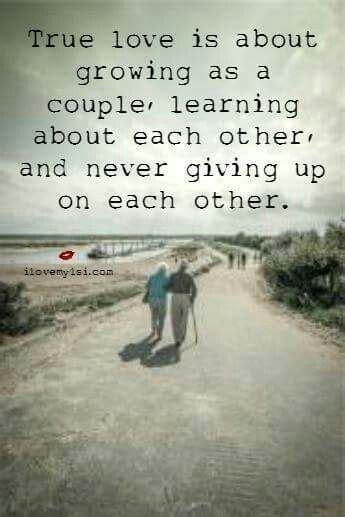 True Love Is About Growing As A Couple True Love Couples Old Love