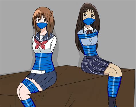 Nana And Airi Bound And Gagged Otn Gag By Darkelectricknightx On