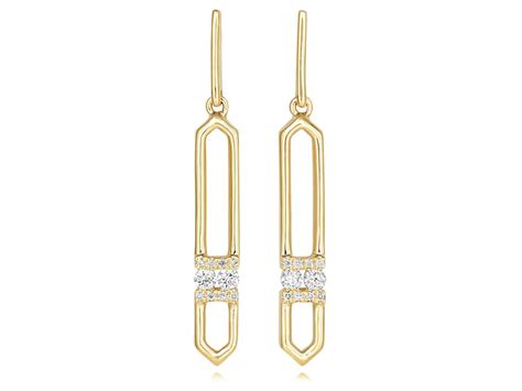 18ct Gold Diamond Drop Earrings Bailey And Sons Berkhamsted