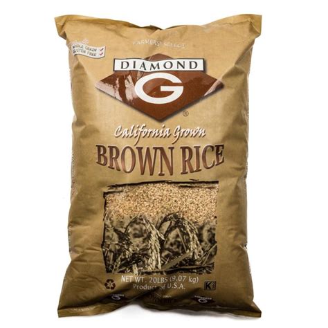 Diamond Brown Calrose Rice 15lbs Ozawa Canada