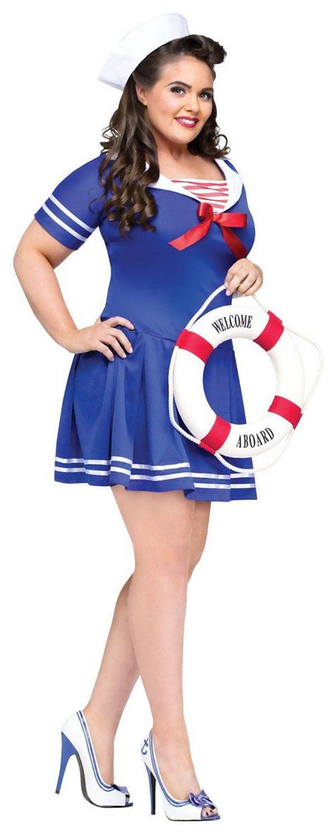 Fun World Anchors Away Plus Size Sailor Costume Plus Size Costume Costumes For Women Plus
