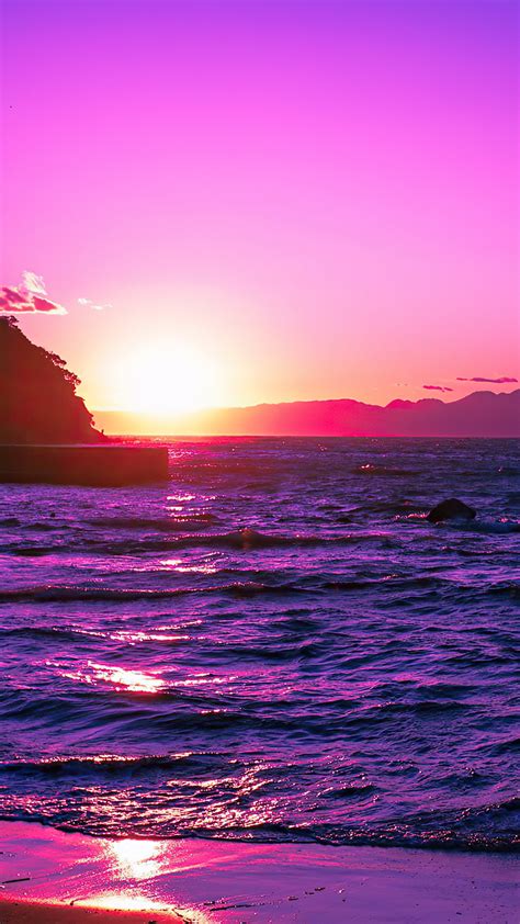 1440x2560 Beautiful Evening Purple Sunset 4k Samsung Galaxy S6s7