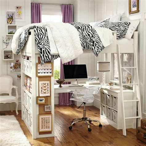 Lit mezzanine fille avec rangement / comment choisir un lit avec rangements : Le lit mezzanine avec bureau est l'ameublement créatif ...
