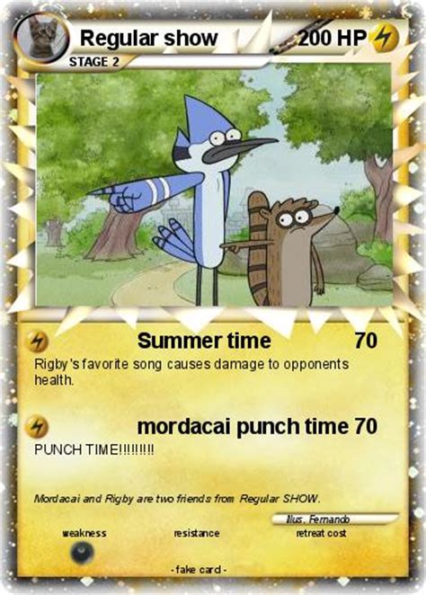 Pokémon Regular Show 2 2 Summer Time My Pokemon Card