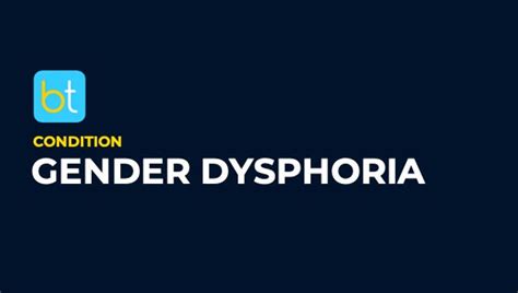Gender Dysphoria Condition Overview Backtable Urology