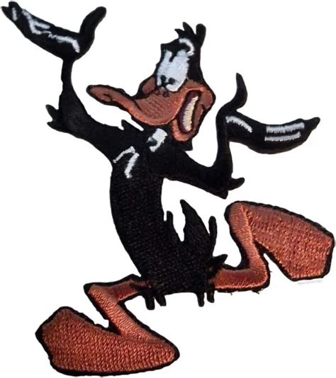 Looney Tunes Daffy Duck Cartoon Character Tall Embroidered Iron On