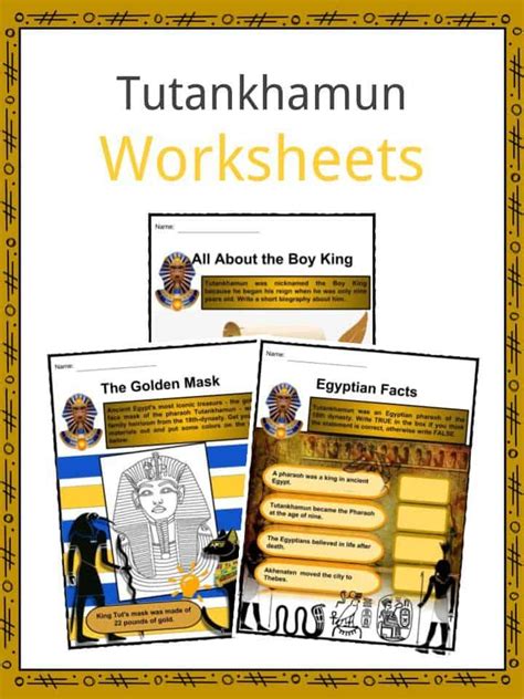 Tutankhamun Facts And Worksheets Tutankhamun King Tut Facts King Tut