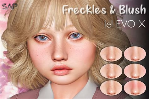 Second Life Marketplace Freckles And Blush Lelutka Evo X