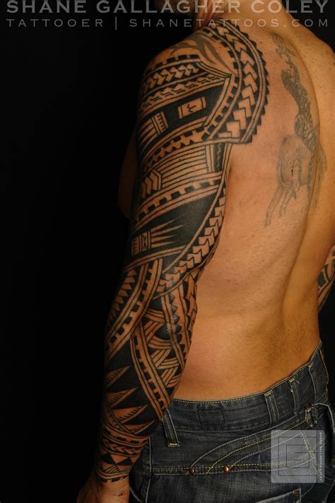 Maori Polynesian Tattoo Samoan Polynesian Half Sleeve Tattoo Riset