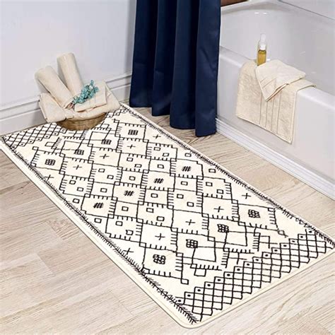 Buy bathroom rugs and get the best deals at the lowest prices on ebay! Amazon.com: Uphome Moroccan Bath Rug Runner Modern ...