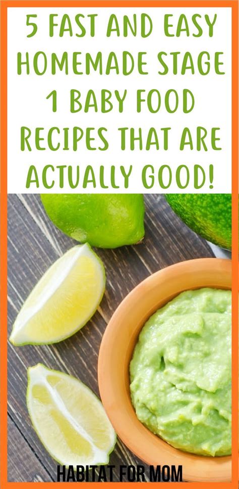 Offering a 6 month old baby healthy, flavorful foods is a great way to set them up for success when starting solids. 5 Easy Stage 1 Homemade Baby Food Recipes 4 - 6 Months ...