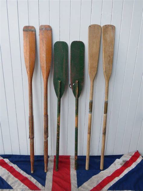 Small Antique Vintage Rowing Oars