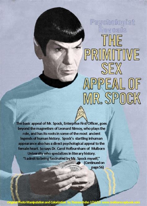 My Weekly Spock Spocks ‘primitive Sexuality Revealed