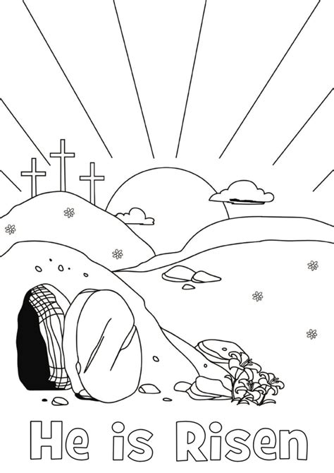 Resurrection Pages Coloring Pages