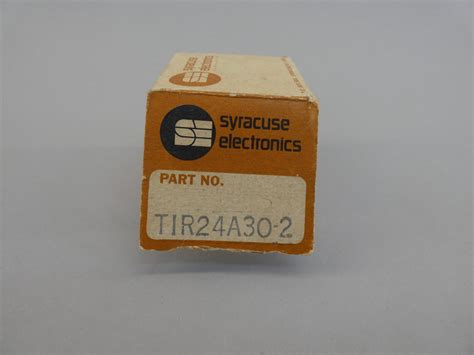 Syracuse Electronics Tir24a30 2 Control Relay 115vac 10a Gpm Surplus