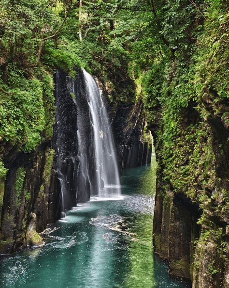 Takachiho Gorge Minainotaki Waterfall Gokase River Miyazaki Prefecture