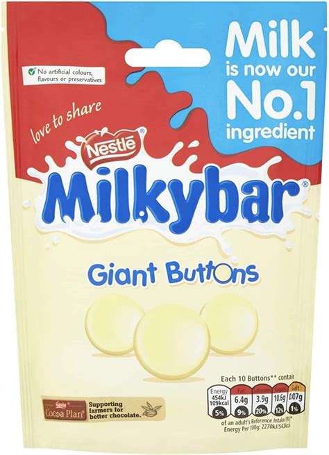 Nestle Milkybar Giant Buttons Sharing Bag White Chocolate 103 G