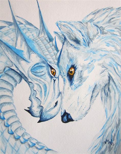 Dragon And Wolf By Jessimariemccarthy On Deviantart