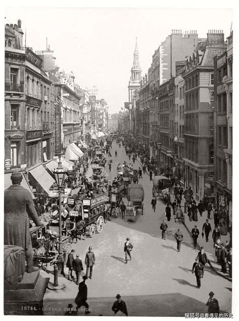 老照片 十九世纪的英国伦敦 世界第一大都市人口