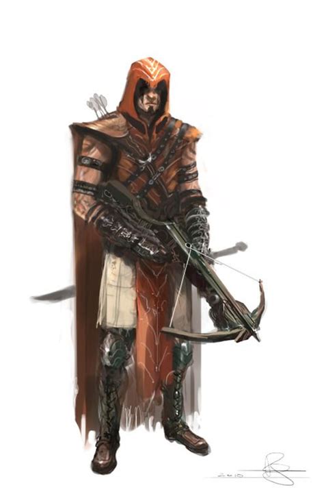 Hooded Archer Rogue Dark Fantasy Heroic Fantasy Fantasy Male Fantasy