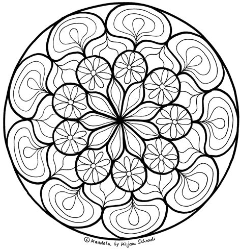 Wann feiert man die heilige nacht? Blumen-Mandala Zum Entspannen Für Erwachsene ...