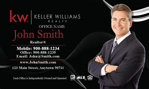 Compare where keller williams landed on this year's franchise 500 ranking versus previous years. Black Keller Williams Business Card with Agent Head shot - Design #103121