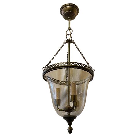 Wonderful Vaughan Lighting Bell Jar Glass Bronze Neoclassical Lantern