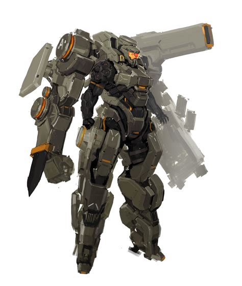 Artstation Exo Suit Shinku Kim Mech Armor Concept Futuristic Armour