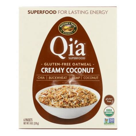 Natures Path Organic Qia Superfood Hot Oatmeal Creamy Coconut