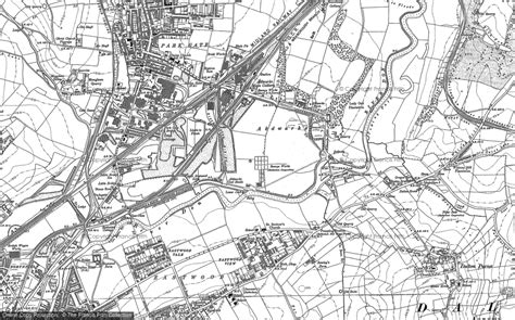 Historic Ordnance Survey Map Of Eastwood Trading Estate 1890 1901