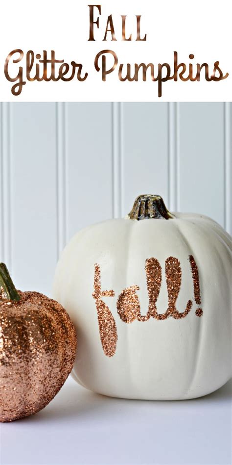 Diy Glitter Pumpkins For Fall Glitter Pumpkins Diy Pumpkins Crafts