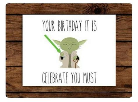 Home decorating style 2019 for geburtstagskarte basteln star wars beautiful star wars geburtstagskarte zum ausdrucken. Your Birthday It Is, Celebrate You Must.. ♡little yoda | Geburtstagskarte, Geburtstagskarten zum ...