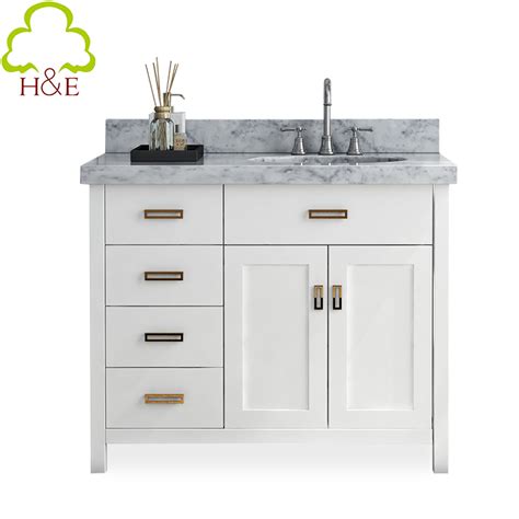 Our bathroom furniture features solid wood cabinetry. White 32 Inch Bathroom Vanity
