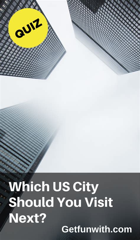 Which Us City Should You Visit Next City Fun Quiz Visiting