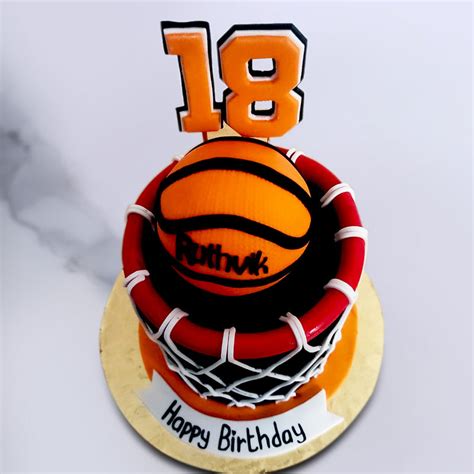 Basketball Net Cake Basketball Cake Order Custom Cakes In Bangalore Liliyum Patisserie And Cafe