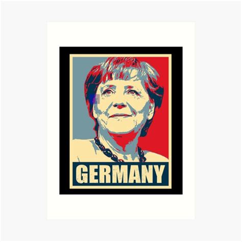 Angela Merkel Art Angela Merkel Portrait In Line Art Illustration