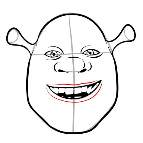 Shrek Drawing Head