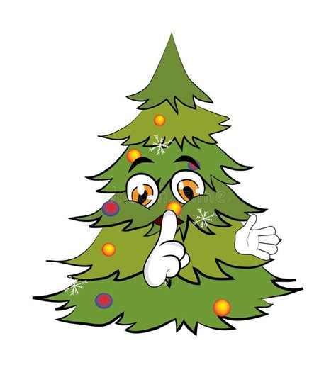 Sad Christmas Tree Cartoon Stock Illustration Illustration Of Sorrow