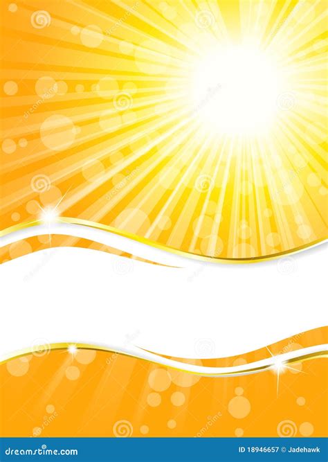 Sunshine Banner With Transparencies Vertical Stock Vector